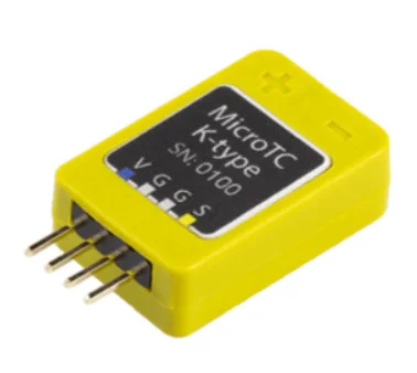 MicroTC thermocouple connector with built-in amplifier
