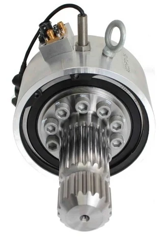 PTO transducer, male splined end and anti-rotation eye-hook